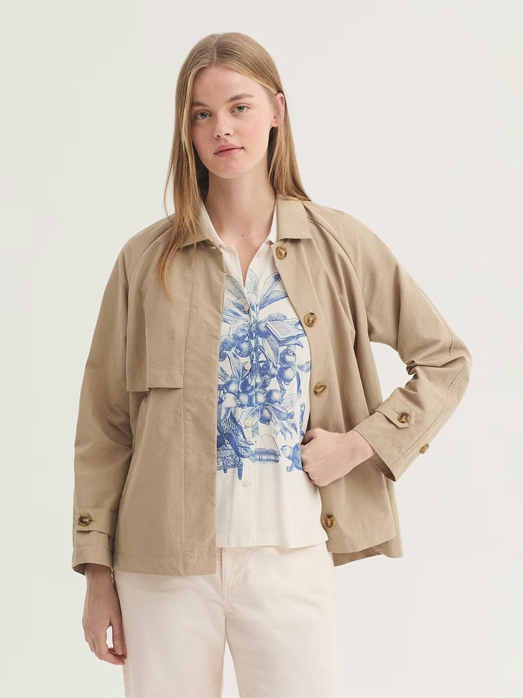 Giacca trench corta