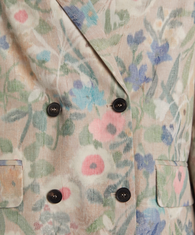 Giacca flowers jaquard