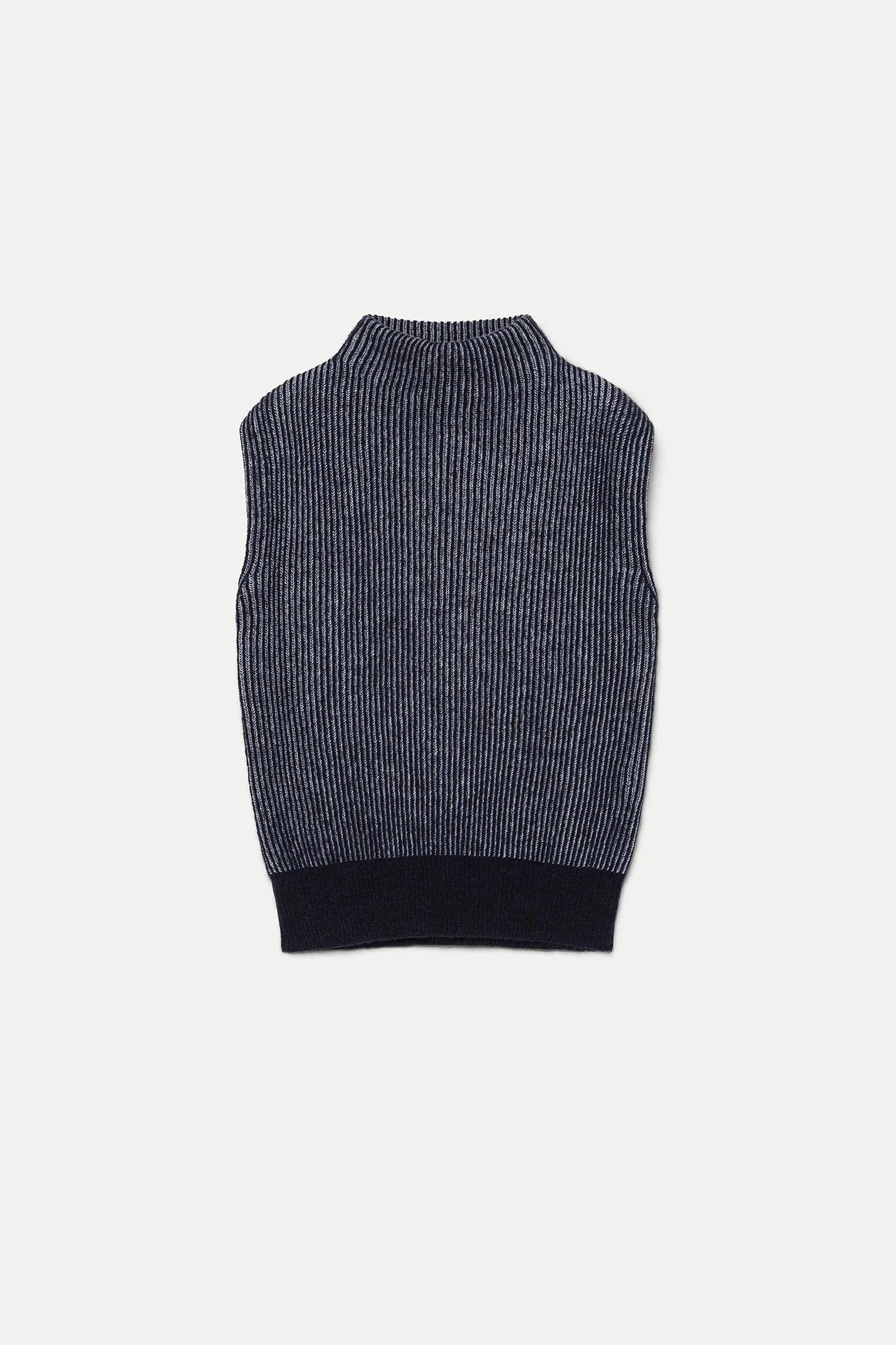 Gilet in vanisè di alpaca e lana