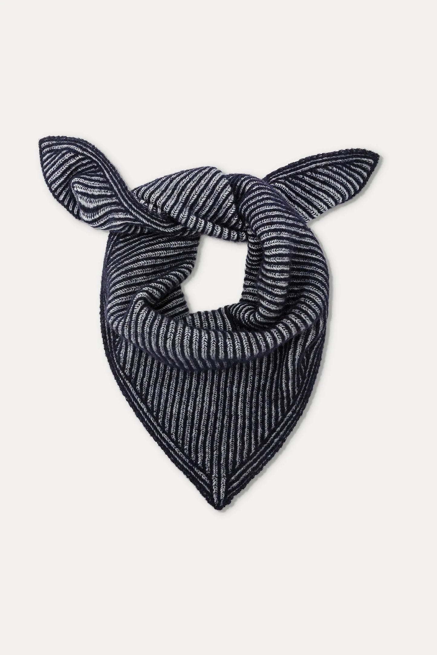 Foulard in maglia vanisè in alpaca e lana