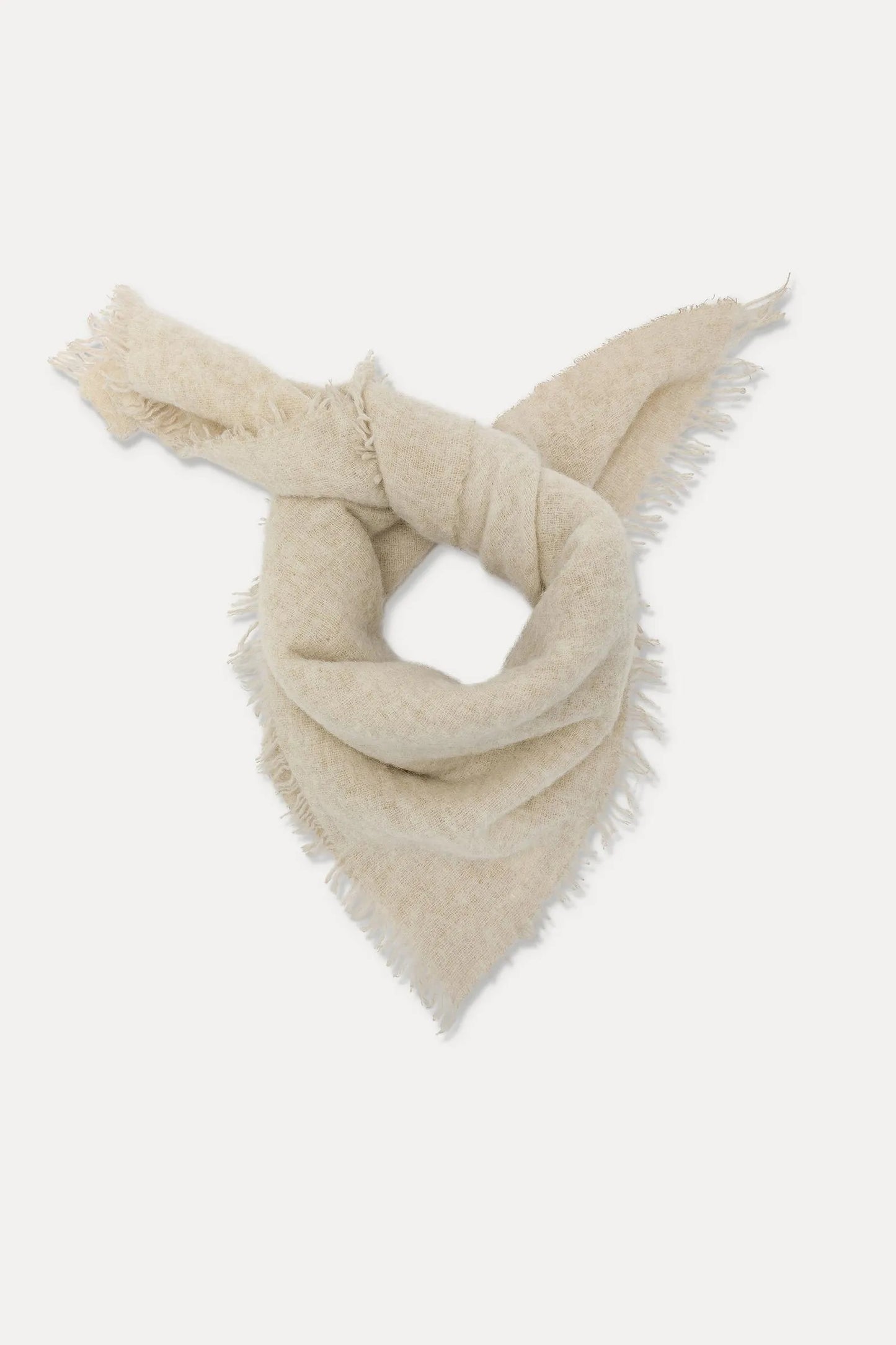 Foulard in maglia di alpaca e lana
