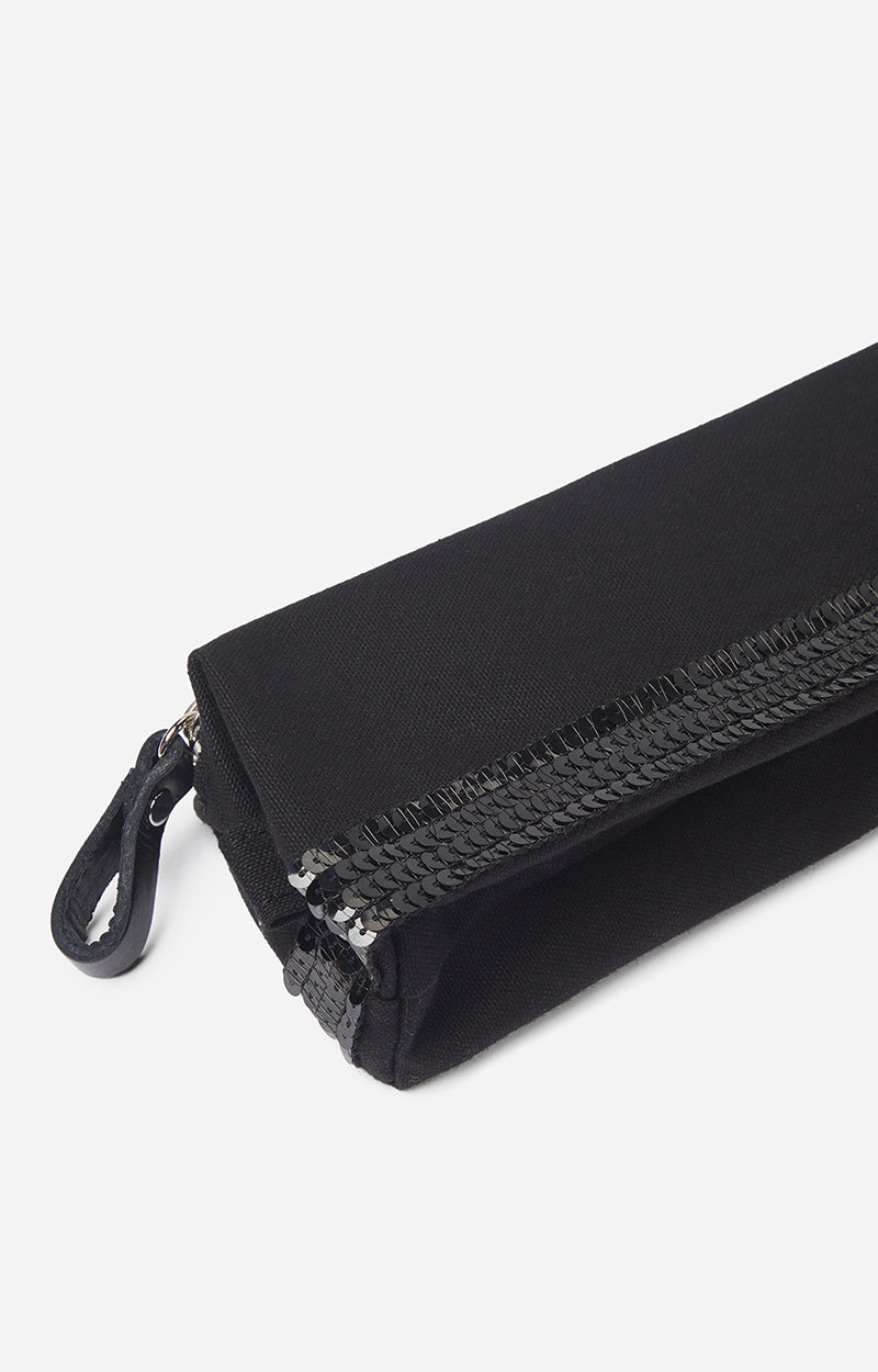 Astuccio con paillettes Nero