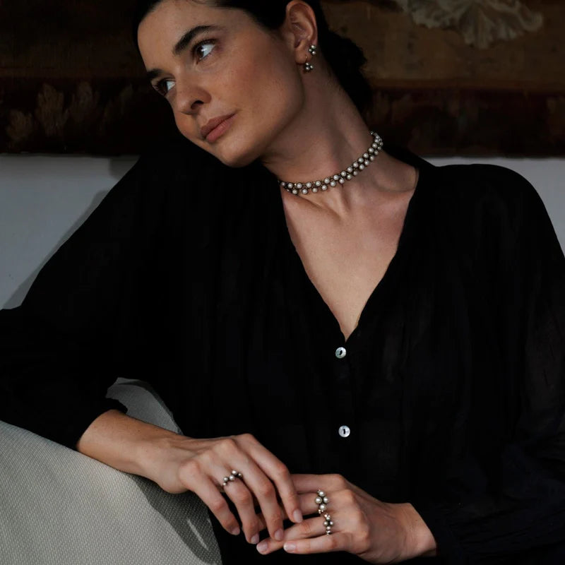 Collana Macramé perle