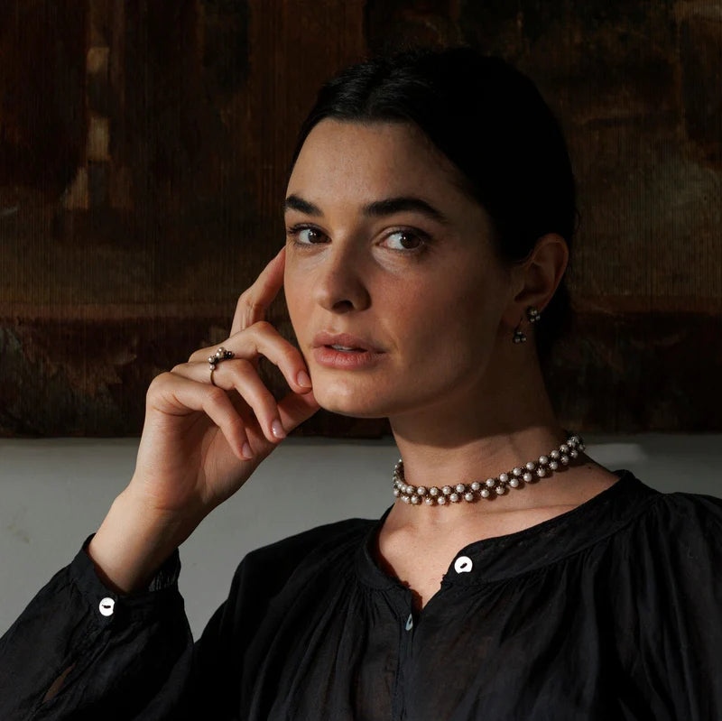 Collana Macramé perle