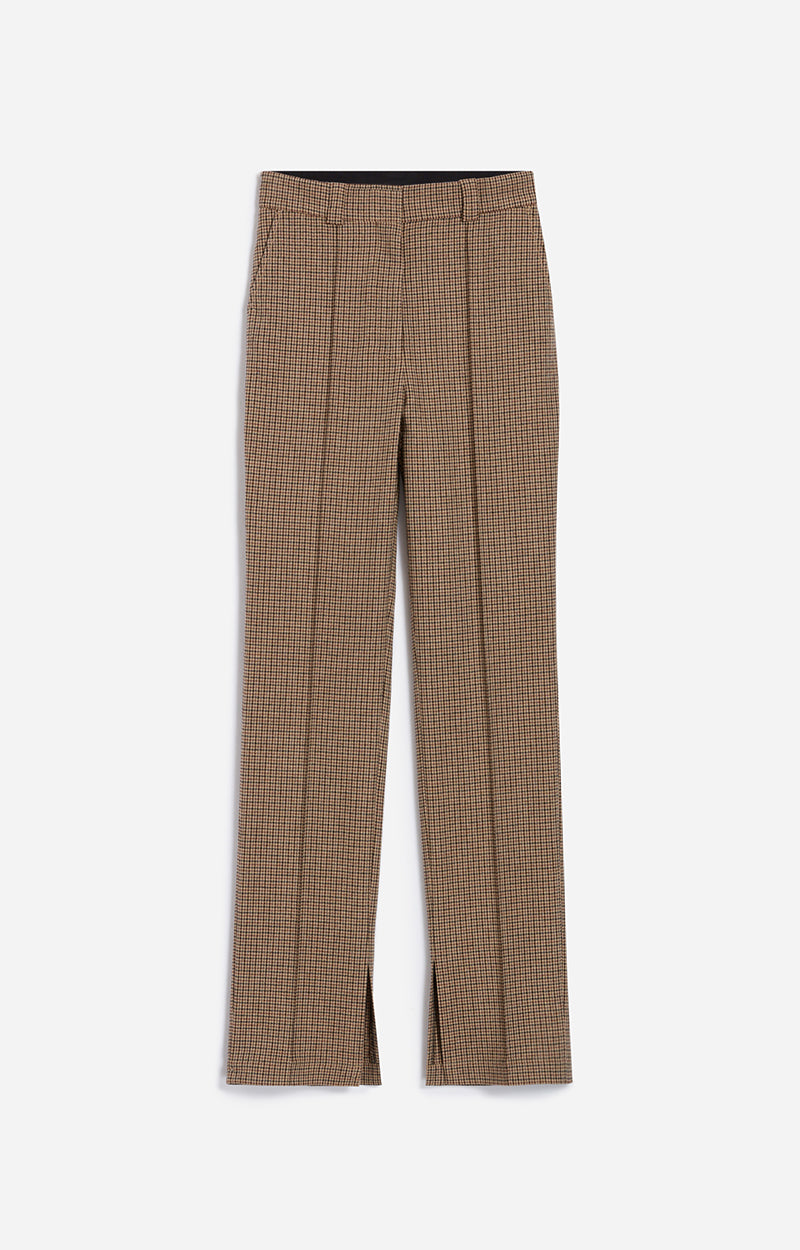 Pantalone in misto lana con spacco Bean
