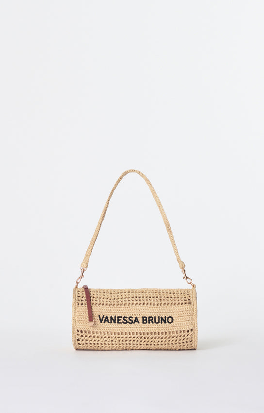 Borsa Bowling in raffia