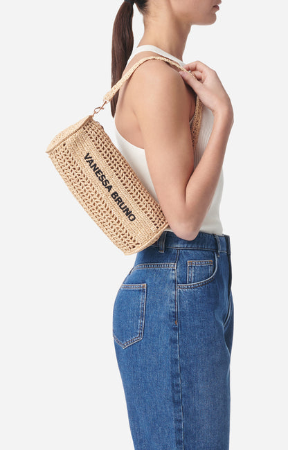 Borsa Bowling in raffia