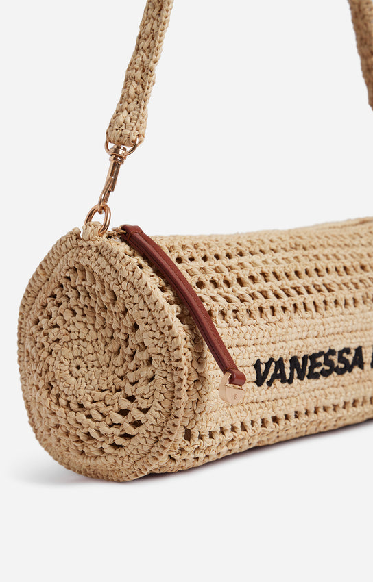 Borsa Bowling in raffia