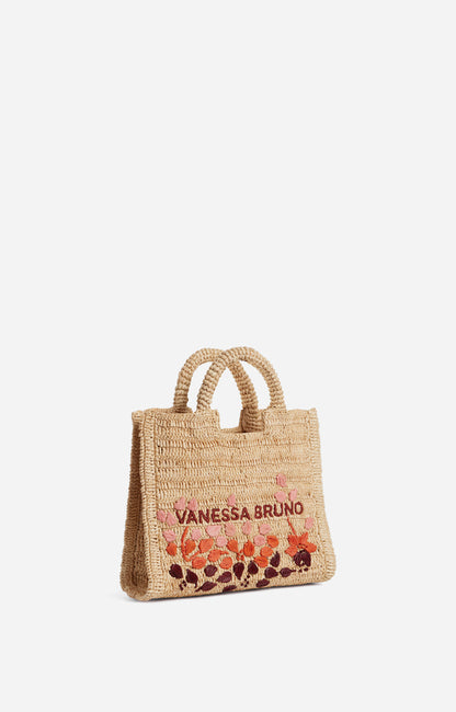 Borsa in raffia ricamata