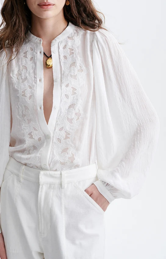 Camicia ricamata Haldo