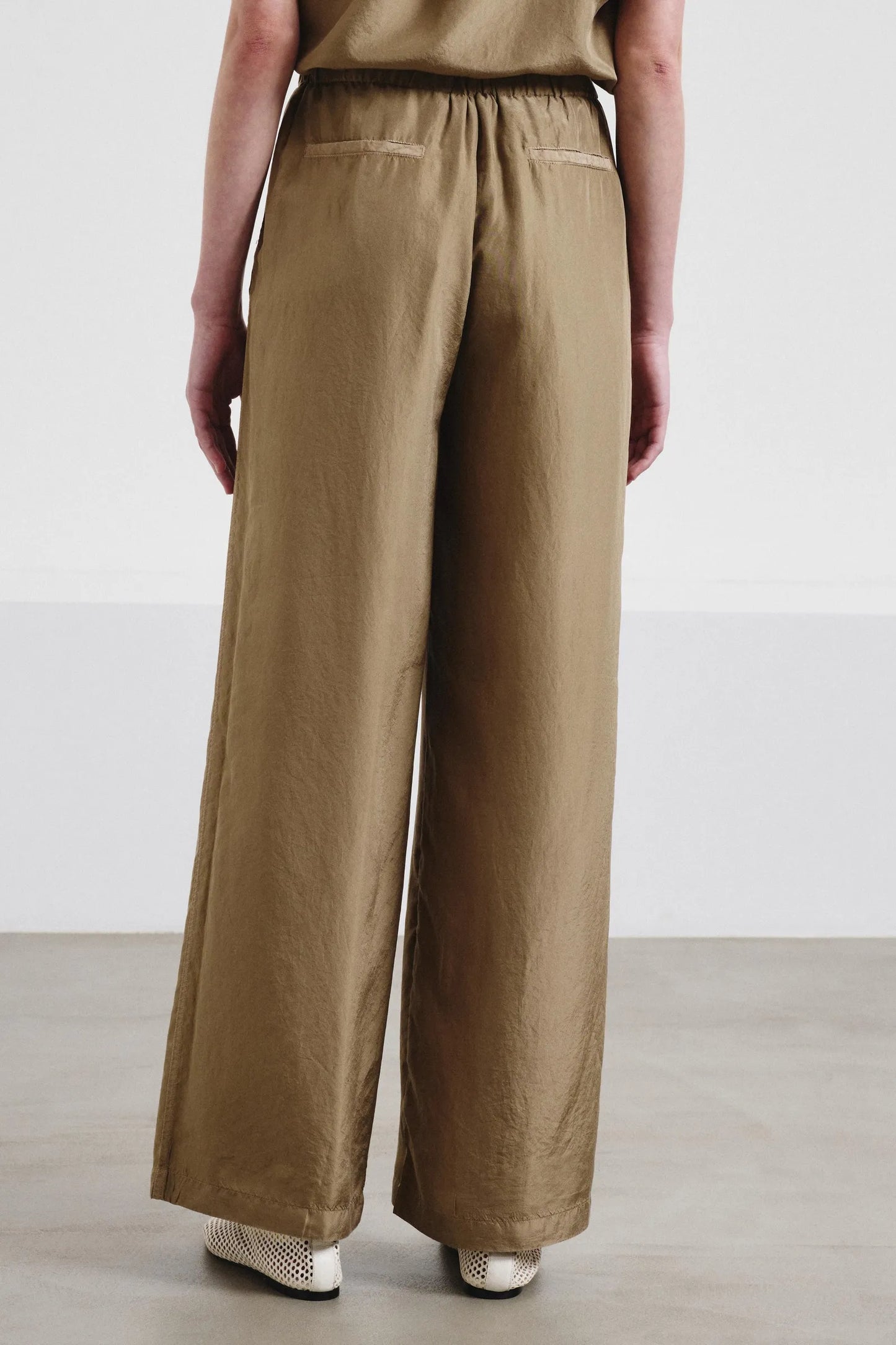 Pantalone morbido in habutai di seta