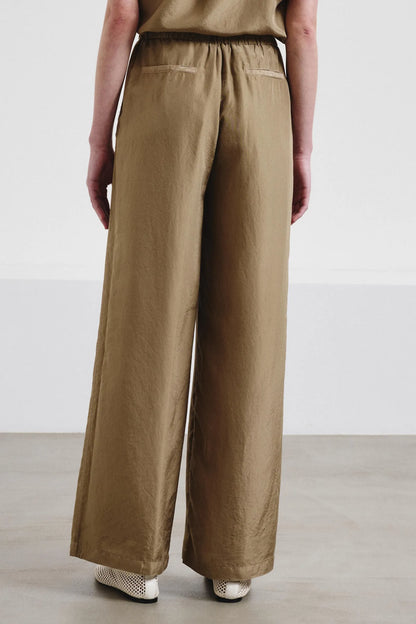 Pantalone morbido in habutai di seta