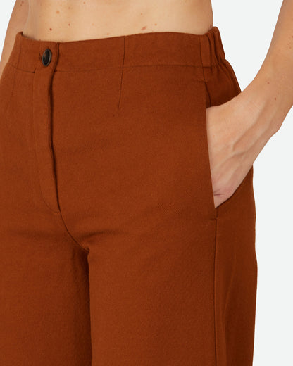 Pantalone in misto lana caramello 7128 21601