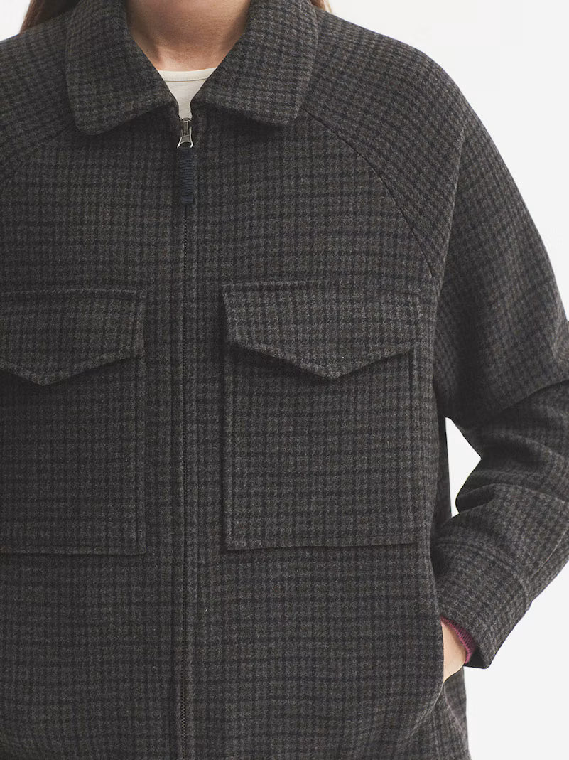 Giacca svasata in twill