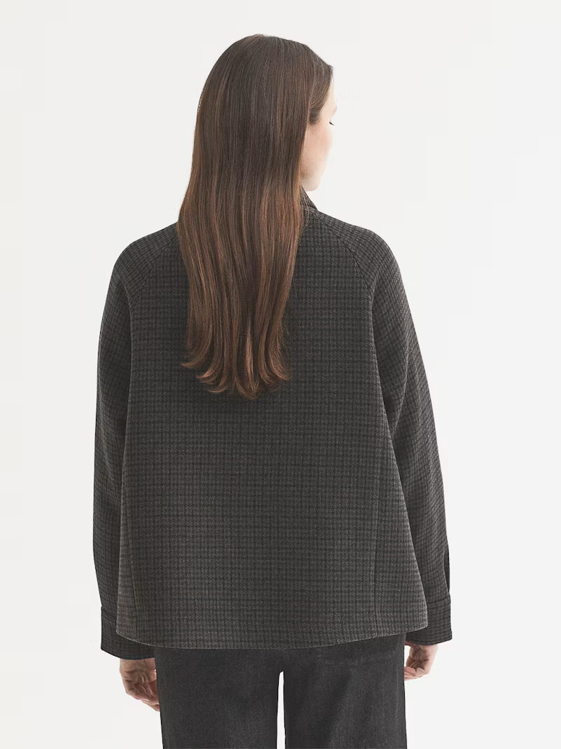 Giacca svasata in twill