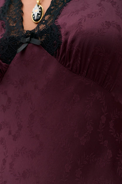 Abito Fern in jacquard di raso