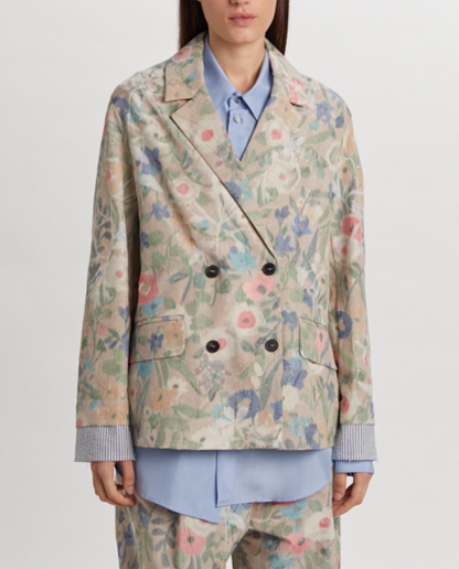 Giacca flowers jaquard