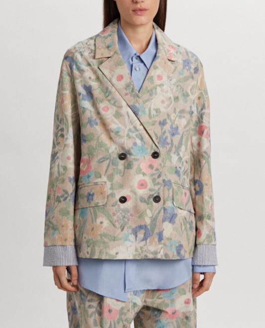 Giacca flowers jaquard