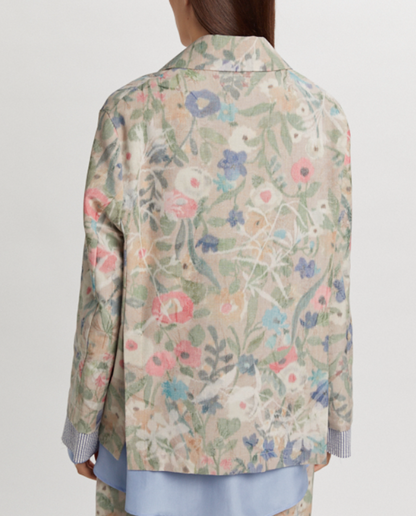 Giacca flowers jaquard