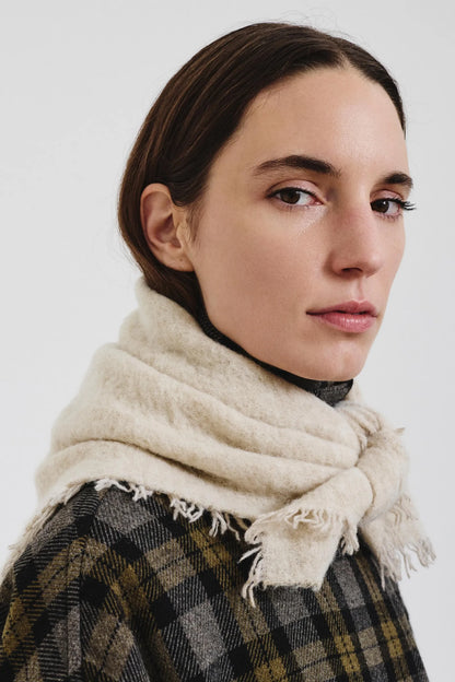 Foulard in maglia di alpaca e lana