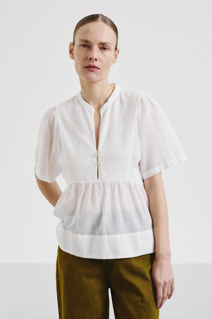 Camicia in voile di cotone
