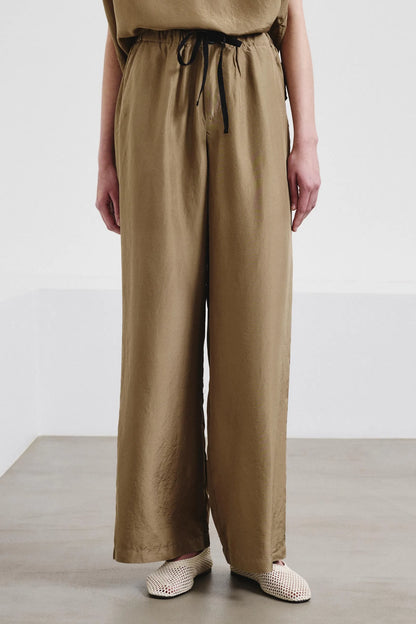 Pantalone morbido in habutai di seta