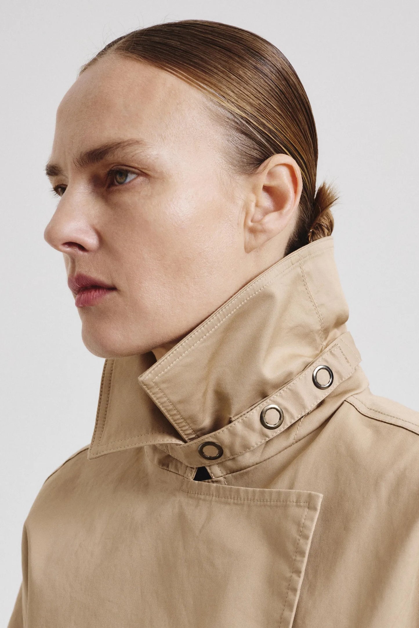 Cappotto in drill di cotone rivestito